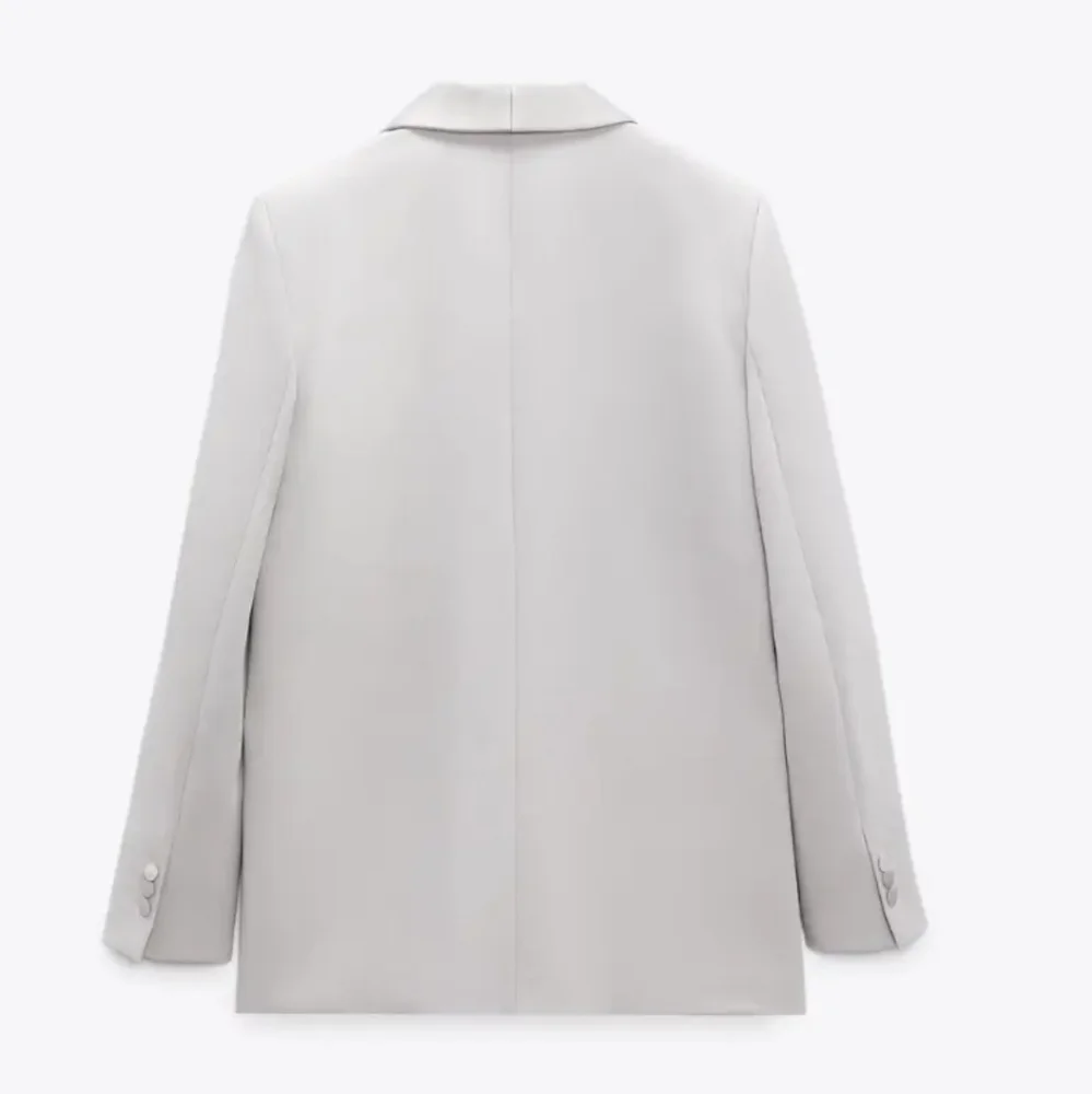 Zara * Satin Effect Blazer Jacket Gray size XS and S New - Picture 8 of 13